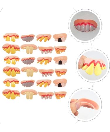 Buy Ibasenice 30 pcs Fake Gnarled Teeth - Halloween Costume & Cosplay Gag Gifts | Random Colors & Styles - Buy Online on GoSupps.com