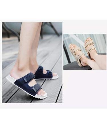 Men's Memory Foam Diabetic Slippers | Adjustable Comfort Orthopaedic Slippers | Extra Wide Walking Sandals for Swollen Feet | Blue, Size 7 - 42 EU - Buy Online on GoSupps.com