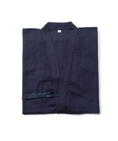 Kendo Gi Keikogi Cotton, Martial Arts Uniforms Jacket Light Weight Kendo Kimono Tops Shirts Costumes Navy Blue XX-Large
