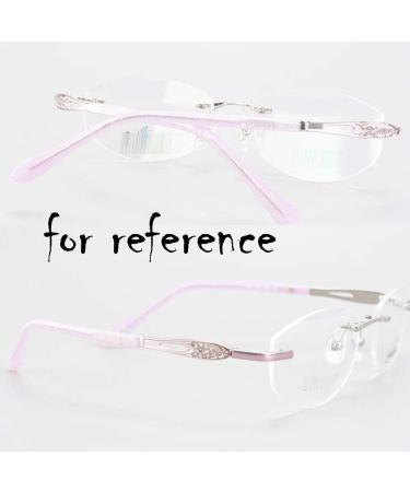 Metal Replacement Bars for Borderless Glasses - Pink Rhinestone Lens Legs & Iron Frame Repair Accessories - Buy Online on GoSupps.com