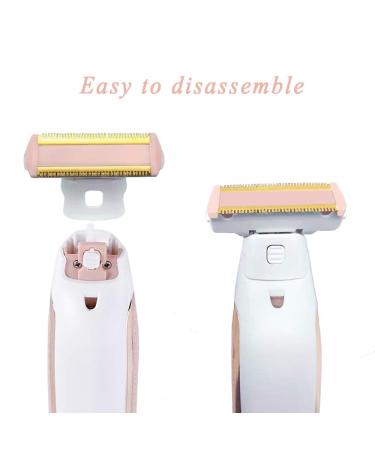 Women's Rechargeable Razor Set - Replacement Heads Velvet Bag & Cleaning Brushes | Compatible with Finishing Touch Flawless Body - Buy Online on GoSupps.com