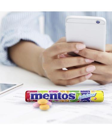 Mentos Rainbow Dragees Vegan Fruit Candies Multipack (40 Rolls) | Orange Strawberry Apple Blueberry Raspberry Melon & Grapefruit Flavors - Buy Online on GoSupps.com