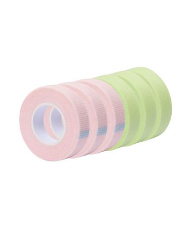 6 Rolls Eyelash Tape Adhesive Fabric Lash Tapes for Eyelash Extension Supply Breathable Micropore Fabric Medical Tape Under Eye Individual Eye Lashes Tools 6 Rolls Colored Lash Tapes - Buy Online on GoSupps.com