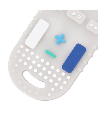 TV Remote Control Teething Toy Silicone Teething Toy TV Remote Shaped High Simulation Multi Buttons Textured Baby Teether (Beige) - Buy Online on GoSupps.com