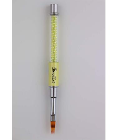 Nail Art Brush Ombre Nail Brush with Rhinestone Handle Manicure Drill Drawing Nails Brush Pen for Gel Nails Yellow Ombre brush - Buy Online on GoSupps.com