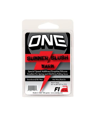 Oneball F-One Summer Slush Shred Wax for Warm Conditions Black 165 Grams