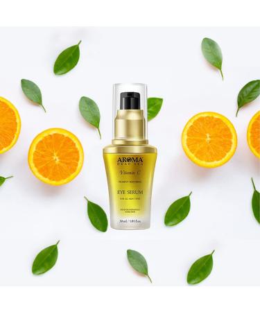 Vitamin C Anti-Wrinkle Eye Serum | Reduces Puffiness Dark Circles & Fine Lines | Jojoba Oil Vitamins A & E Dead Sea Minerals - 1.01 fl. oz - International Shipping Available - Buy Online on GoSupps.com