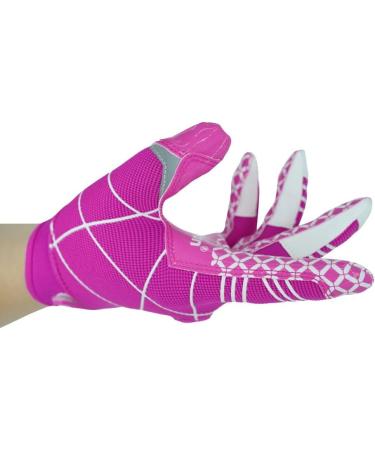 Seibertron Pro 3.0 Elite Ultra-Stick American Football Gloves for Youth & Adult - Pink  - Buy Online on GoSupps.com