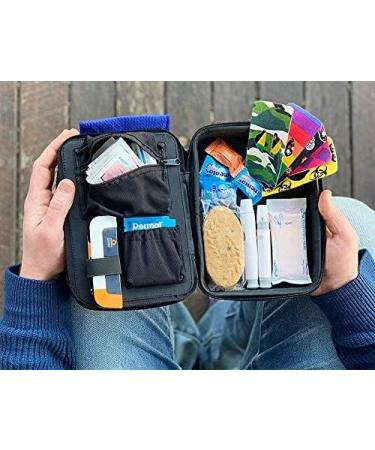 Shop Glucology Oversized Diabetes Accessories Bag - Organize Blood Sugar Test Strips Glucose Meter Insulin & More - Durable Blue Hard Bowl - Buy Online on GoSupps.com
