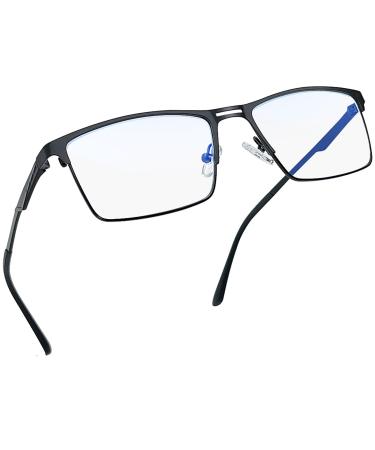Joopin blue light filter glasses Men Blaufilter Glasses Women and glasses without strength men gaming glasses computer glasses with blue light filter Blue Light Glasses Metal Matt Black - Buy Online on GoSupps.com