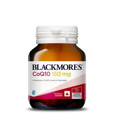 Blackmores CoQ10 | Australia's Most Trusted Vitamin Brand | Boosts Heart Health & Energy | High Absorption | 150mg Pack of 30 capsules
