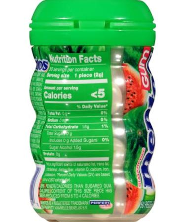 Mentos Pure Fresh Watermelon Sugar-Free Chewing Gum with Xylitol | 50 Piece Bottle - Buy Online Internationally - Buy Online on GoSupps.com