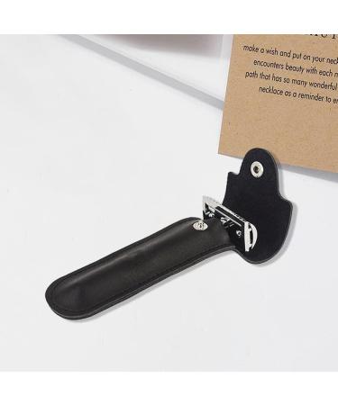Travel Razor Shell | Protective Leather Cover for Safety Razors - Durable & Stylish Storage for Men - Buy Online on GoSupps.com