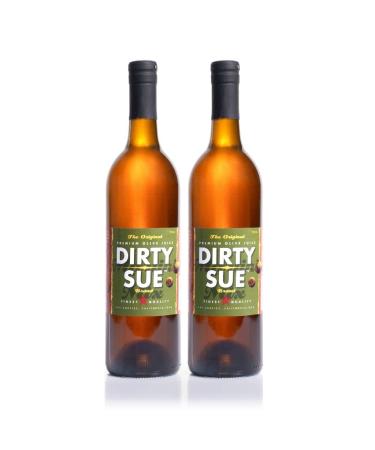 Dirty Sue Martini Mix 750ml Large Bottle Two Pack | Premium Martini Mix To Make The Perfect Martini | Our Olive Brines Are Perfect For Bartenders and Home Enthusiasts | Twice Filtered Brine Made From Premium Olives
