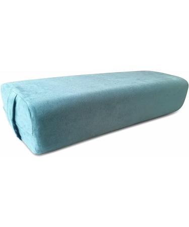 NGT Yoga Bolster Pillow for Meditation and Support - Rectangular Cushion with Washable Suede Pillowcase in Green - Buy Online on GoSupps.com