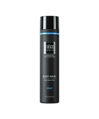 Tiege Hanley Daily Body Wash for Men | Sulfate Free | Cleansing Formula | Gently Removes Dirt  Sweat and Oil | Clean Scent (Mint and Eucalyptus) | 10 ounces Clean (10 oz)