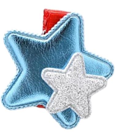 hgnxa Girls Star Hair Clip Sweet Glinting Cute Hair Duckbill Clip Headwear Hair Accessories for Women Girls Blue - Buy Online on GoSupps.com