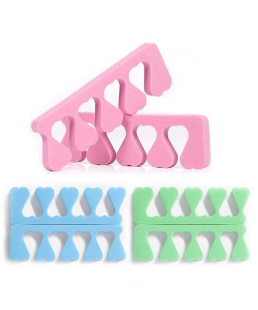 SIOPPKIK Sponge Toe Separators Toe Dividers Spacer Finger Separators for Men Women Nail Art Pedicure Manicure Polishing Coating Gel Painting Beauty Accessories 6pcs