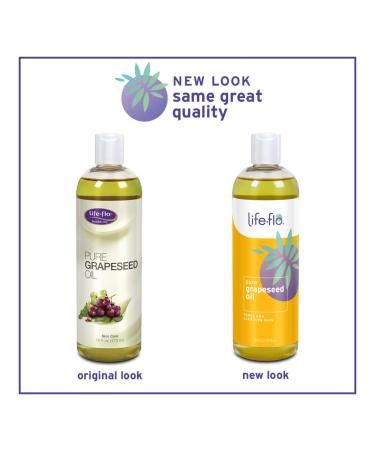 Life-flo Pure Grapeseed Oil 16 fl oz | Natural Skin & Hair Care - Buy Online on GoSupps.com