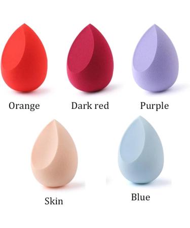 Makeup Sponge Concealer Smooth Cosmetic Powder Puff Cut Shape Foundation Water Drop Bevel Make Up Blender Tool (Color : Orange) - Buy Online on GoSupps.com