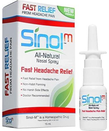 Sinol Headache Relief Spray - Migraine & Tension Relief (15ml, Pack of 2) - Buy Online on GoSupps.com