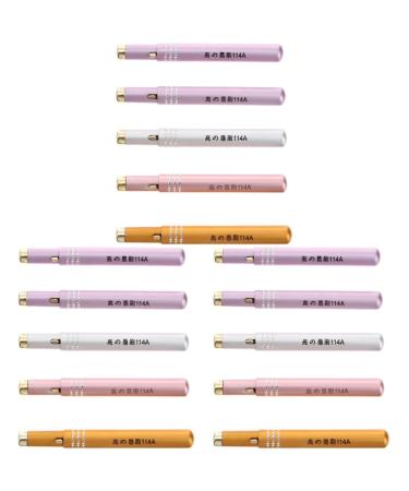 FRCOLOR 15 Pcs Retractable Lip Brush Blush Makeup Brush Lip Gloss Brush Makeup Lipstick Lip Brush for Lipstick Lip Gloss Applicator Brush Double Ended Makeup Tool Metal Double Head 11.5x0.8cmx3pcs Assorted Colorx3pcs