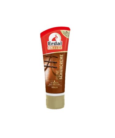 Erdal Fine Shoe Polish Braun Tube Shoe Care for Smooth Leather 75 ML New