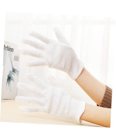 CLISPEED 24 Pairs Warm Work Gloves Coin Gloves Cotton Hand Moisturizer Gloves Anti-spitting Work Gloves Hair Salon Gloves Hand Gloves Warm Gloves White Moisturizing Labor Protection Cotton - Buy Online on GoSupps.com