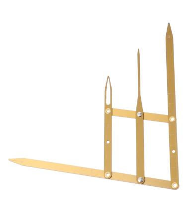 NOLITOY Eyebrow Scale Lady Tools Make up Kit Gauge Ruler Eyebrow Measurement Tool Miss Mini Supplies 1 count (Pack of 1) Golden