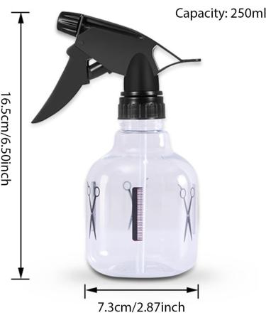 eurNhrN Water Spray Bottle for Hair 250ml Leak Proof Hair Spray Bottle with 2 Spray Mode Clear Refillable Empty Mist Spray Bottle for Cutting Hair Cleaning Plant Salon Accessories - Buy Online on GoSupps.com