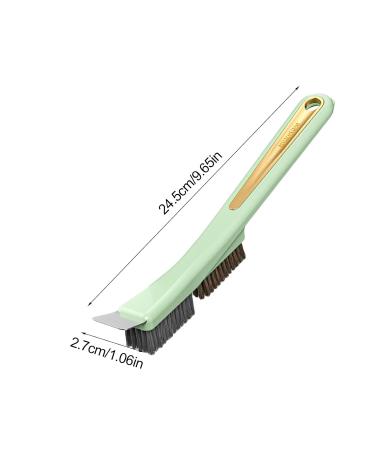 Steel Wire Brush with Scraper - Kitchen Brush with Scraper | Bathroom Scraper Brush Steel Wire Scrubber | Home Cleaning Gadgets Heavy Duty Dirt Removal Brush for Tile Sink Drains Green 3 - Buy Online on GoSupps.com
