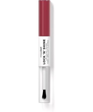 Wet n Wild Megalast Lock n' Shine Lip Color & Clear Gloss, Utaupia Shade - Vitamin E & Jojoba Oil Formula - Buy Online on GoSupps.com