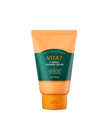 Korean skin care TheYEON Vita7 C-Nergy Vitamin Cream 100ml 3.38 fl.oz - Brightening Skincare Soothing Moisturizing