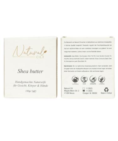 Natural Shea Butter Soap - 100% Pure & Handmade - Certified Shower Soap for All Skin Types - 100g Pack - Buy Online on GoSupps.com