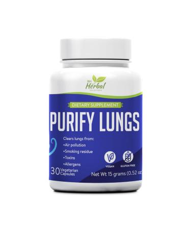 Purify Lungs - Lung Detox - Clears Alveoli of The Lungs from Pollutants - Breath Easier in high altitudes - 100% Natural and Herbal