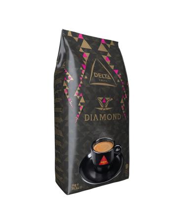 Delta Caf s Coffee Beans Diamond - 2x1kg - Intensity 8 - Full-Bodied Arabica - Aromatic & Nutty Flavor - International Shipping Available - Buy Online on GoSupps.com