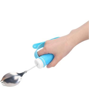 Eating Aid Spoon Portable Adaptive Aid Fork Non Slip 2 in 1 Spoon for People with Hand Cramps Deformed Fingers Trembling Fingers The Elderly - Buy Online on GoSupps.com