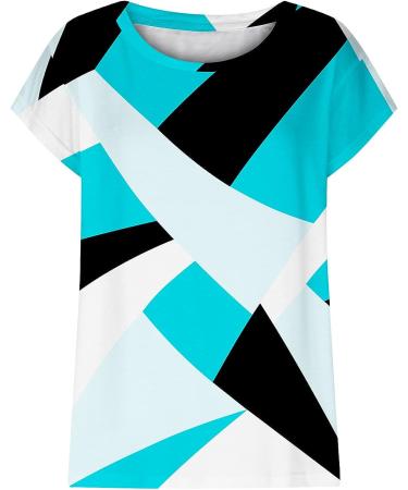 Women's Dressy Casual Sleeveless & Short Sleeve Tops | Blue Summer Shirts - X-Large - Buy Online on GoSupps.com