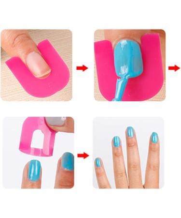 Conijiwadi 26Pcs Nail Polish Anti-Overflow Clips - Manicure Shield Protector Set - Buy Online on GoSupps.com