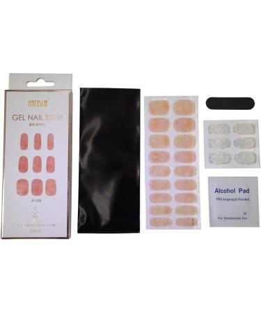 Full Cover Nail Art Tips 3D French Design Gel Nail Sticker Semi-cured Nail Stickers Korean Semi-baked(05) Style05 - Buy Online on GoSupps.com