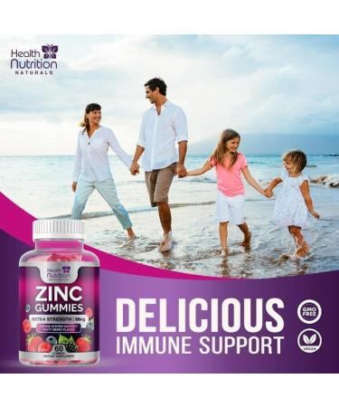 IKJ Zinc Gummies 50mg - Extra Strength Immune Support for Kids & Adults - Buy Online on GoSupps.com