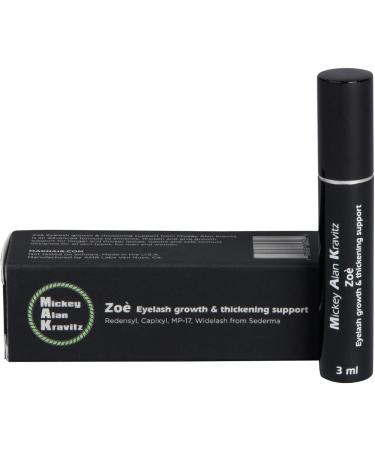 Zoe Eyelash Growth & Thickening Serum  advanced formula to enhance  thicken and give growth support with Redensyl  Capixyl  MP-17  and Widelash from Sederma. 3ml