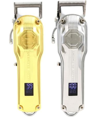 Hair Clippers for Men - Professional Full Metal LCD Electric Clipper Gold | Salon Quality Shaved Head Tool - Buy Online on GoSupps.com