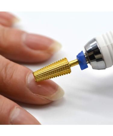 Nail Drill Bits Set Tapered Barrel & Cone Shape Carbide Bits 3/32 Inches for Nails Electric Gold Carbide File Broach Bit Replacement - Buy Online on GoSupps.com