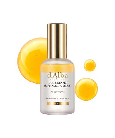d'alba Piedmont White Truffle Double Layer Revitalizing Serum 100hr Hydration Hyaluronic Acid and Centella Asiatica Skin Firming Tightening Long-lasting Korean Skin Care (1.69 fl.oz) 1.69 Fl Oz (Pack of 1)