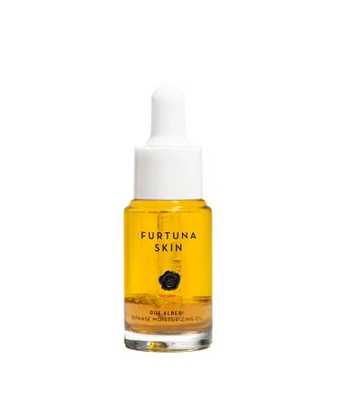 Furtuna Skin Biphase Moisturizing Oil - Hydrating Plumping & Protecting Face Neck and Decollete Oil Vegan & Cruelty-Free Organic Olive Oil-Infused 15ml