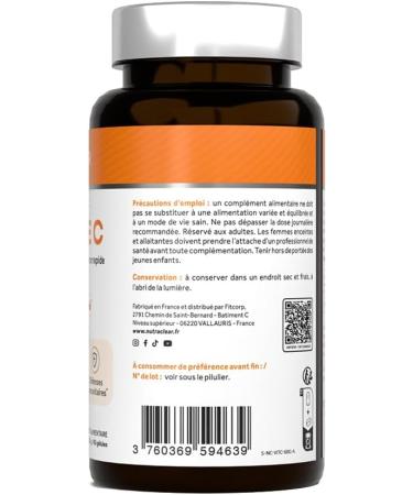 Cure de 3 mois Vitamine C PureWay-C (3x60 G lules) | Haute Absorption & Assimilation | Immunit nergie & R duction de la Fatigue | Haute absorption et douce pour l'estomac - Buy Online on GoSupps.com