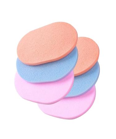 siduytin 6piece Skin-Friendly Makeup Remover Sponge Gentle Cleansing Easy-to- Cotton Cleansing Sponge Makeup Removal Makeup Puff thin