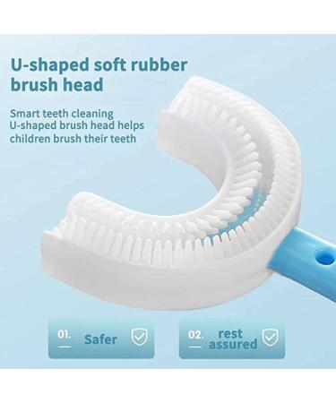 Newslly Children's U-Shaped Toothbrush  Baby Cute Cartoon Silicone Nano Manual Cleaning Toothbrush  Daily use - Buy Online on GoSupps.com
