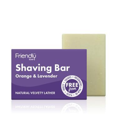 Friendly Soap Friendly Soap Natural Shaving Soap Lavender and Orange (Box of 6)